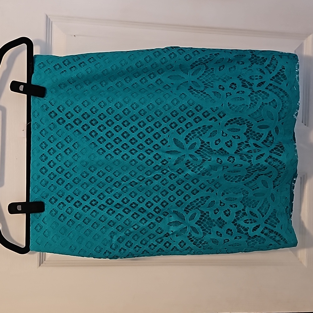 Loft floral lace pencil skirt